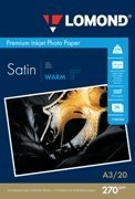 Sourcing Lomond Premium Photo Paper Satin 270 g/m2 A3, 20 sheets, Warm