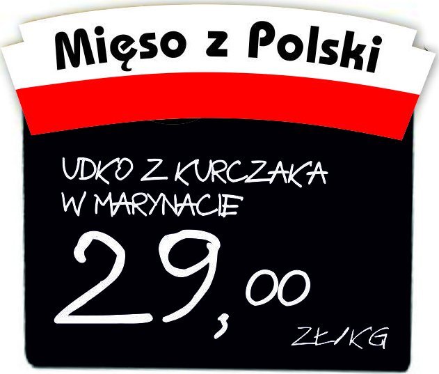 StudioCen Nakładki/Piny do cenówek Mięso z Polski 10szt.