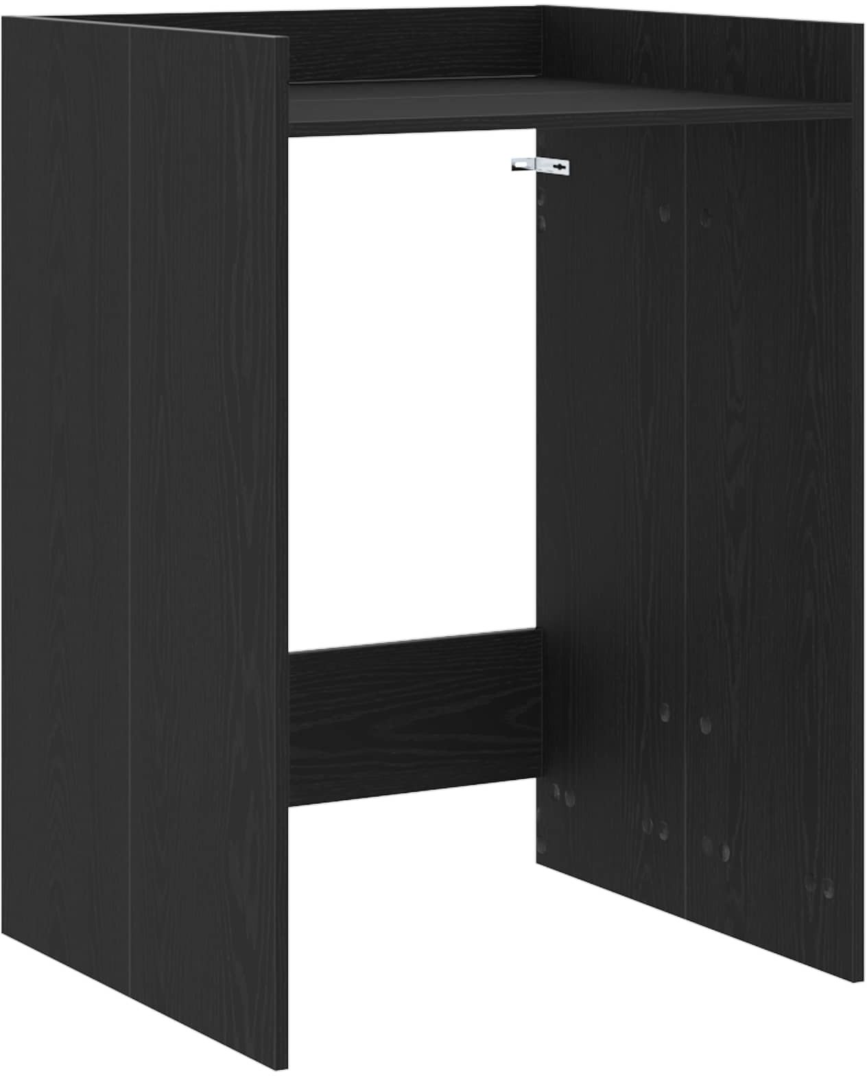 vidaXL Szafka na pralkę z przechowywaniem Czarny Dąb 67,5 x 62 x 97 cm