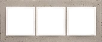 Kontakt-Simon Ramka potrójna 54 Nature beton Al Betone (DRN3/91)