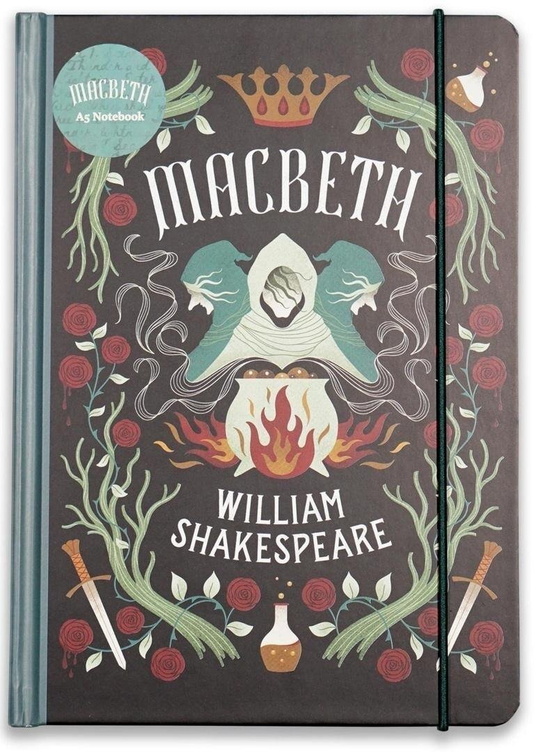 Szekspir Notatnik A5 linia twardy z gumką - Makbet