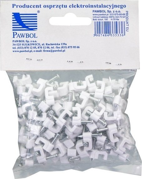 Trytyt Flop SMYp 2x0,75 5/4 (100 szt.) uchwyt kablowy z gwoździem