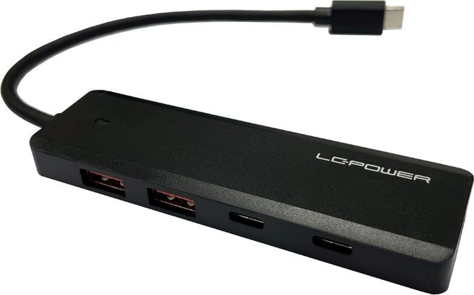 HUB USB LC-Power LC-Power LC-HUB-U3-4-C 2xUSBA 1XUSB-C Black retail