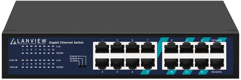 Lanview LVN-1U-16PORT-1G bez kategorii