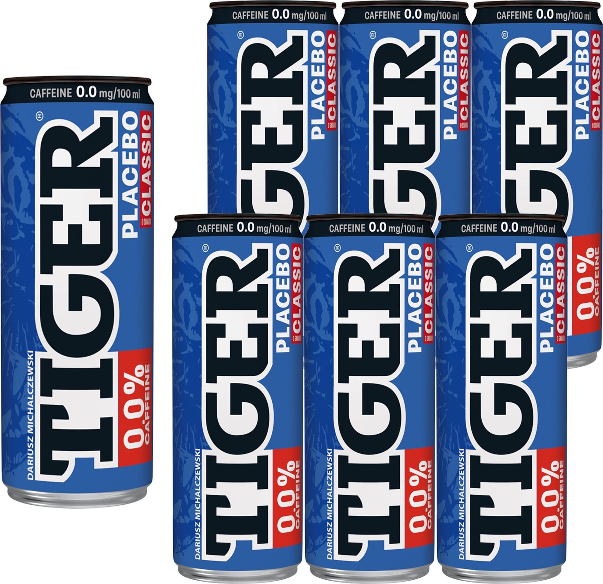 Tiger Tiger Placeba Napój gazowany bez kofeiny 250 ml x 6 sztuk