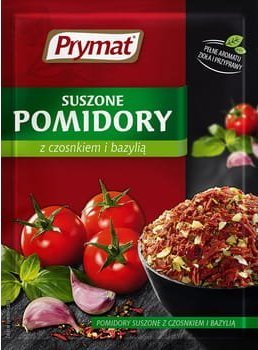 Prymat SUSZONE POMIDORY Z CZOSNKIEM I BAZYLIĄ 15G PRYMAT