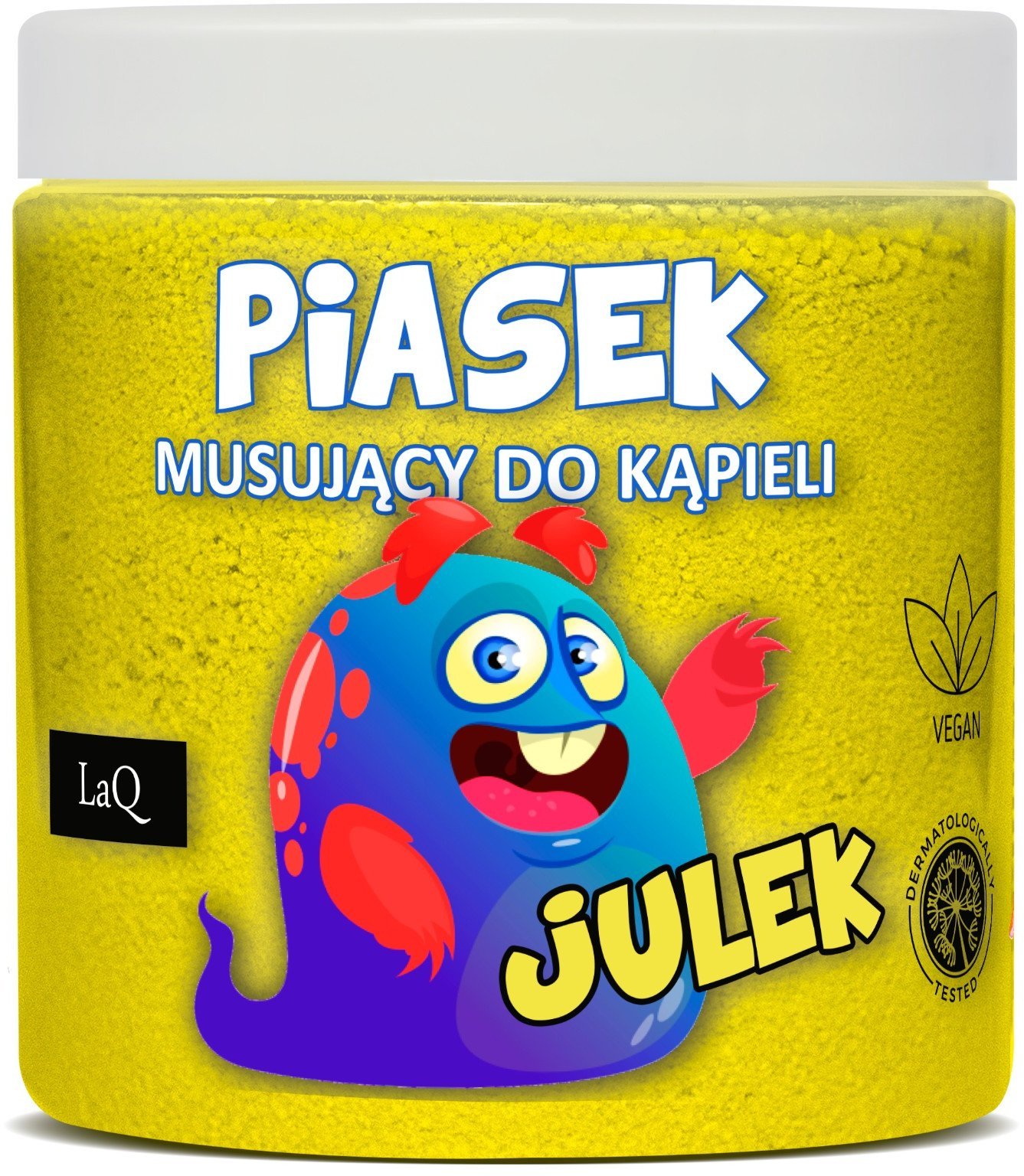 LAQ_Julek piasek musujący do kąpieli Żółty 190g