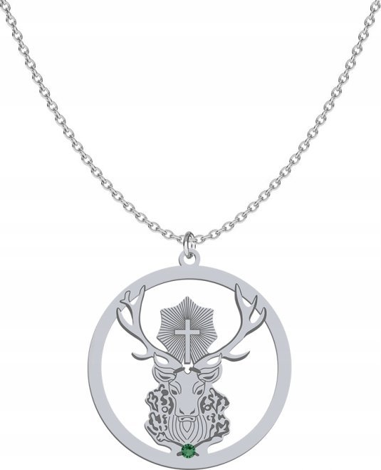 Radziszewska Jewellery Naszyjnik Jeleń Św. Huberta srebro925 Dedykacja
