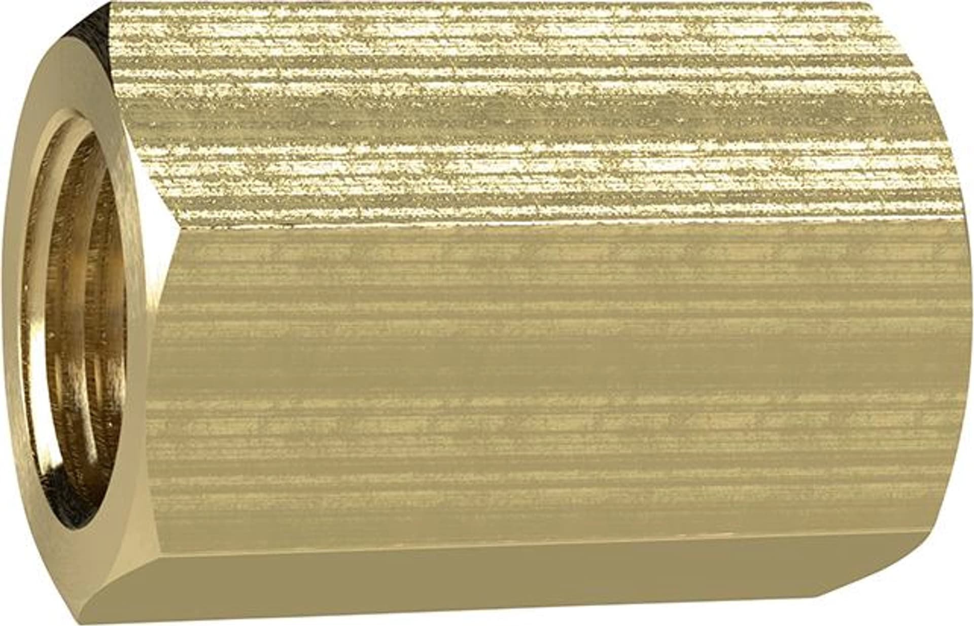 Riegler Mufa z gwintem wewn, z mosiadzu G3/8",dlugosc 26mm, rozmiar klucza 22mmRIEGLER