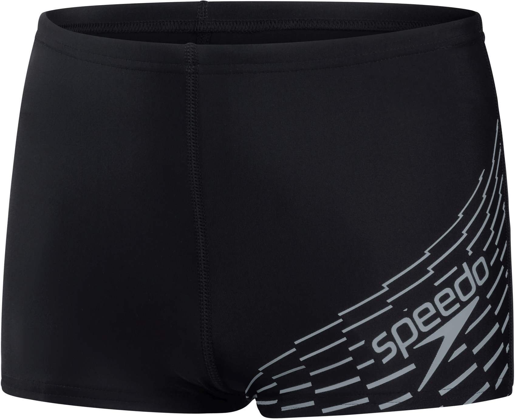 Speedo STROJE PŁYWACKIE JUNIOR MEDLEY LOGO ASHT BLACK/ARDESIA 8-12410G692 11-12