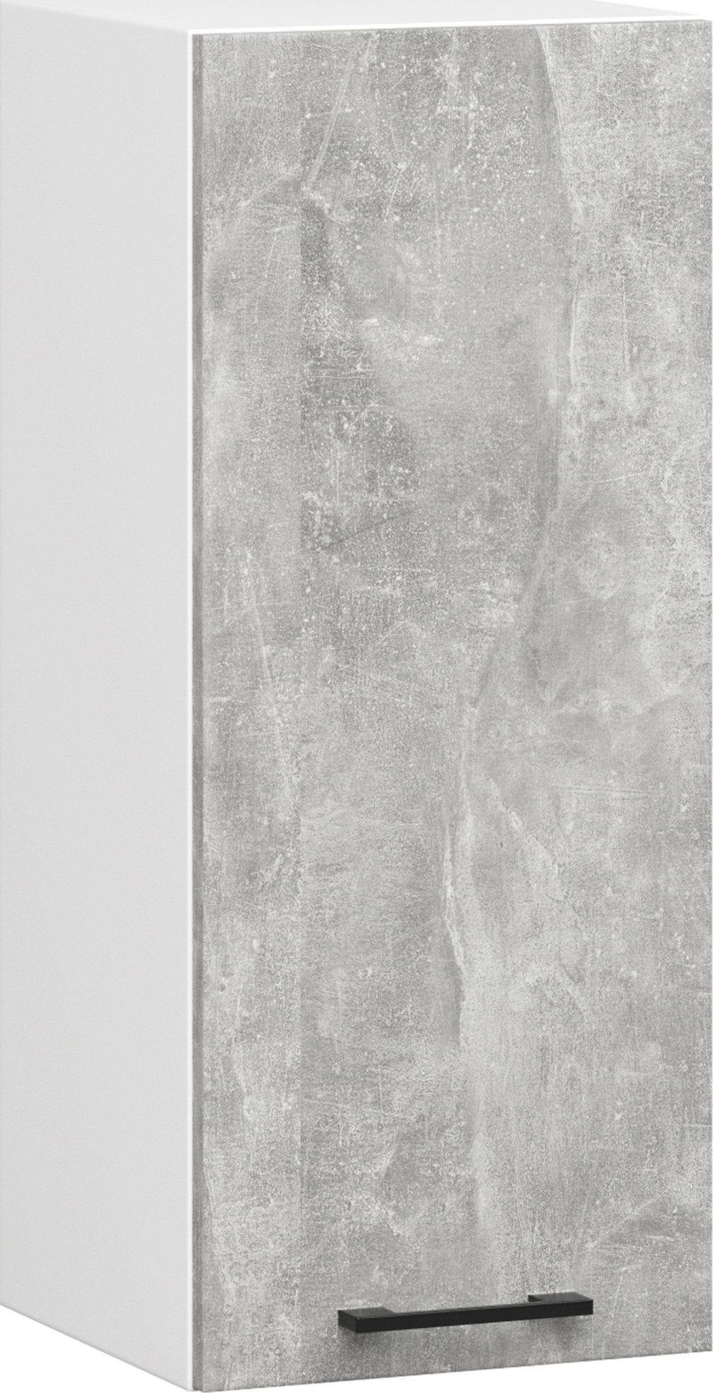 Fabryka Mebli Akord Szafka kuchenna wisząca OLIWIA 30x72 cm 1 drzwi 2 półki - biała-beton