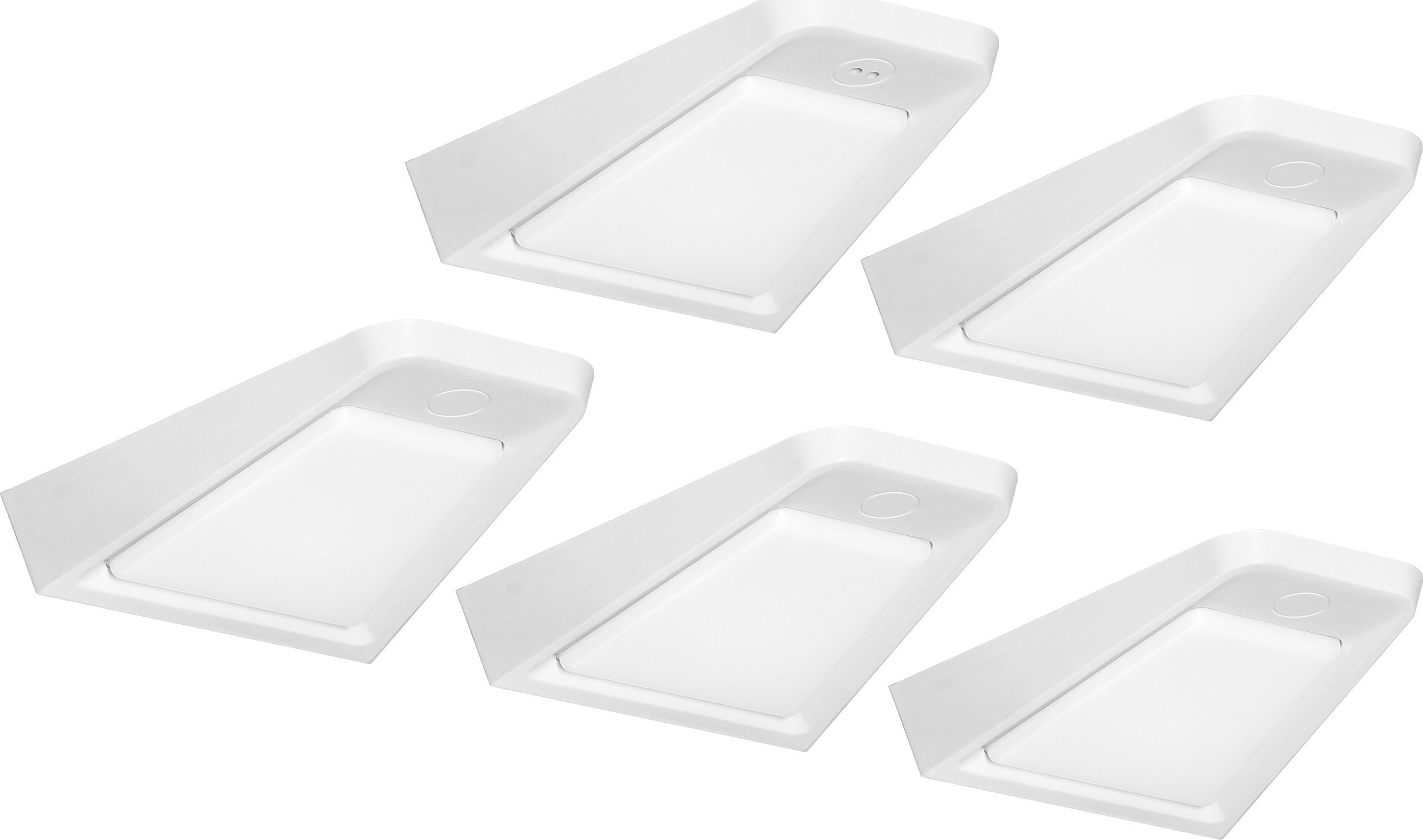 Orno DIKI zestaw 5 lamp podszafkowych LED, 5x2W, 4000K, z wyłącznikiem bezdotykowym, biały