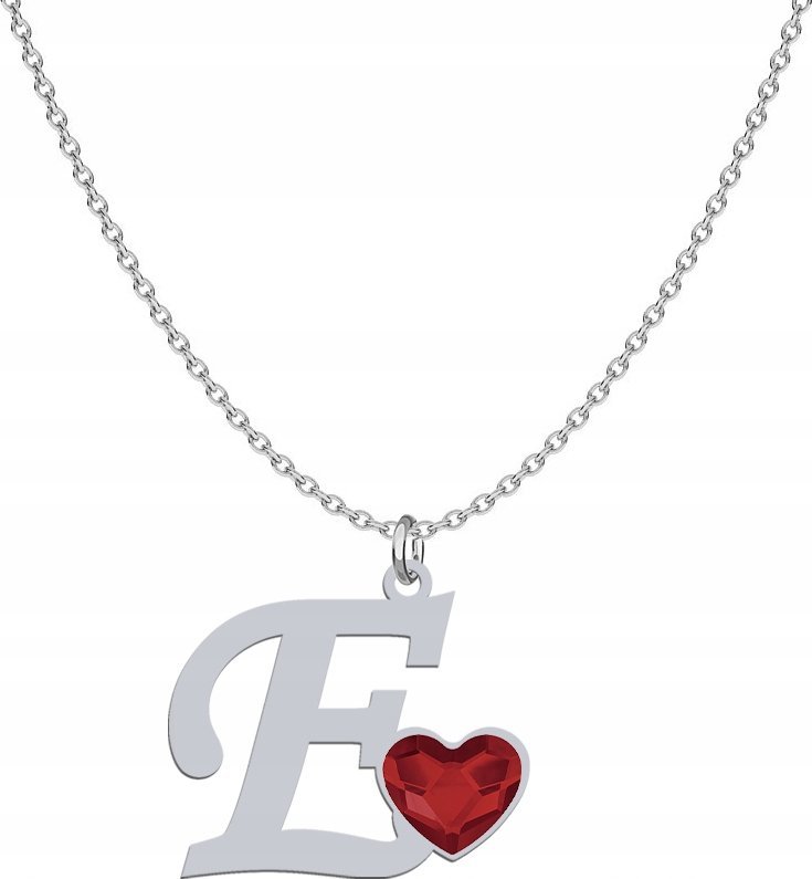 Radziszewska Jewellery Naszyjnik z Literą Literka E srebro 925 Prezent DEDYKACJA GRATIS