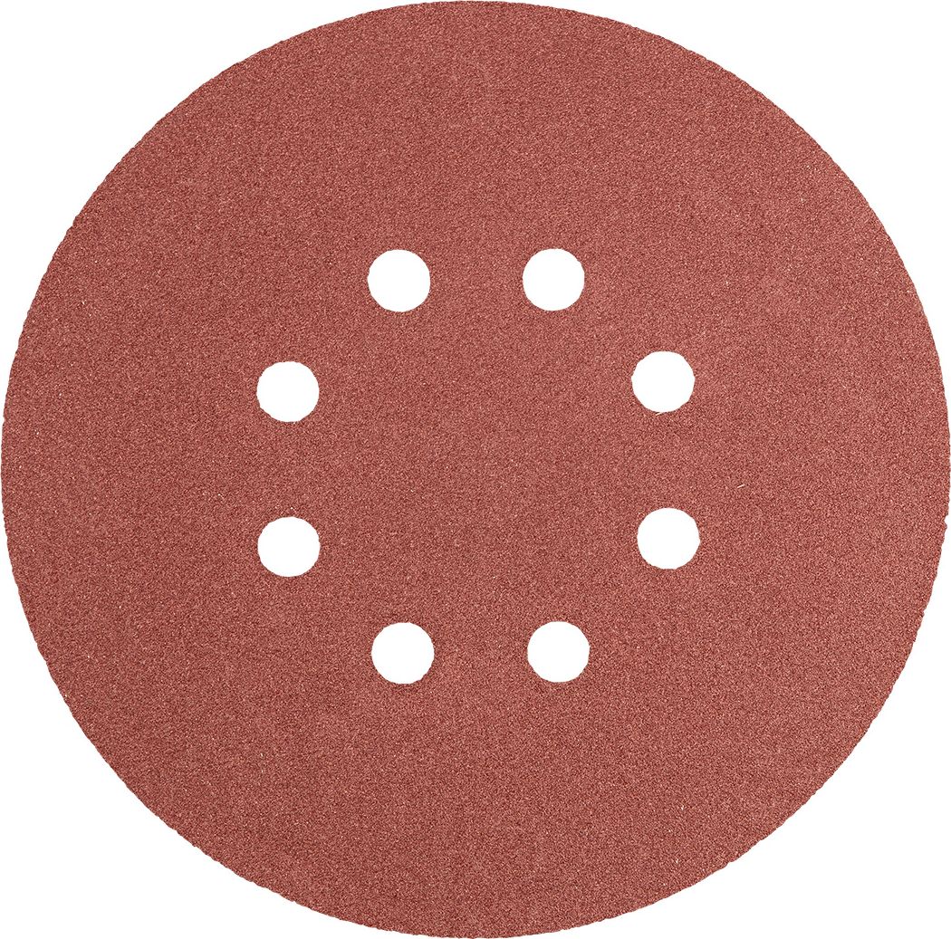 Graphite Krążki ścierne (Krążki ścierne 150 mm, K150, 5 szt., z 8 otworami)