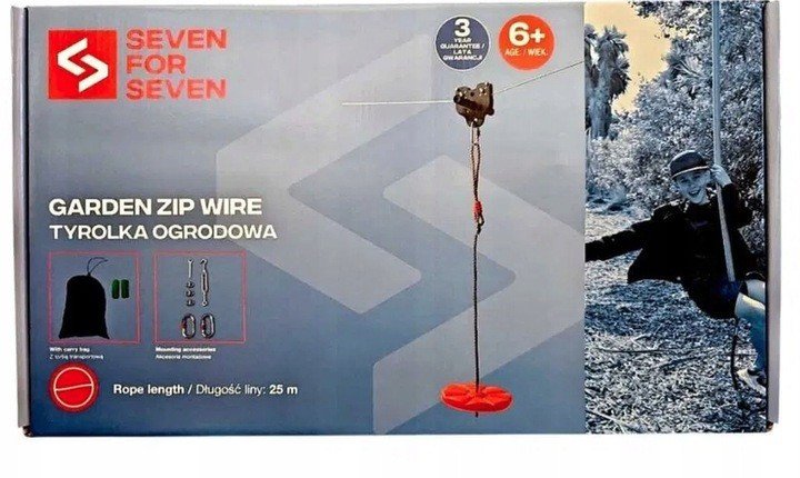 Tyrolka Ogrodowa Dla Dzieci Lina Do Zjeżdżania