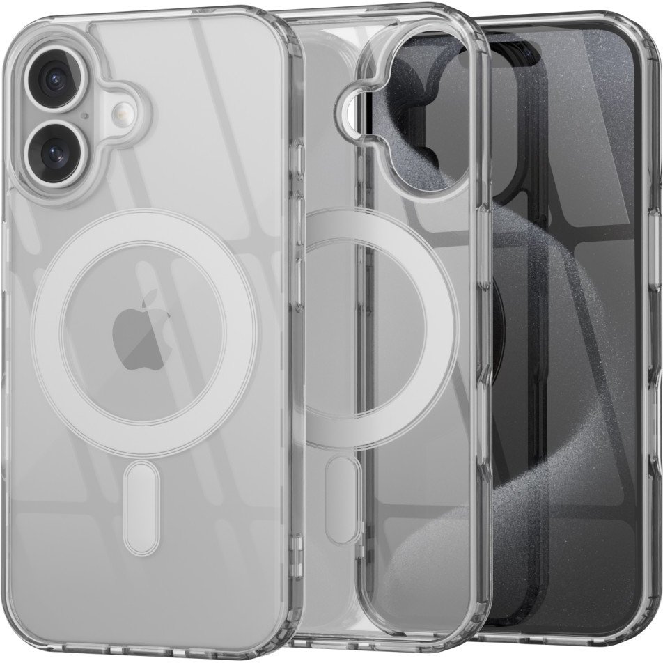 Etui Supero TPU Acrylic z MagSafe do iPhone 16 Plus, przezroczyste