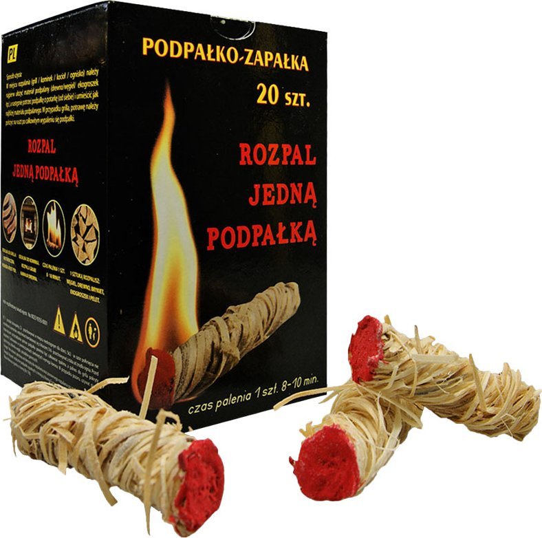 Podpałko-zapałka 20 sztuk