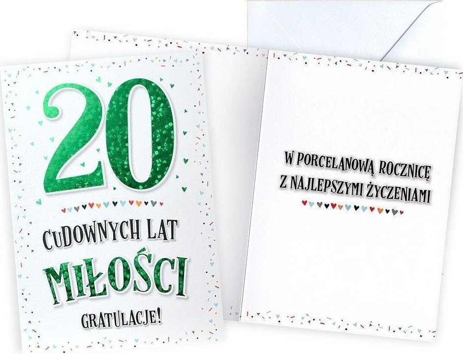 KUKARTKA KARNET V 20 ROCZNICA SLUBU V-081