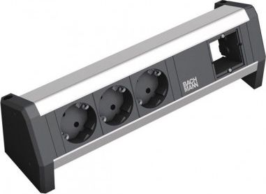 Listwa zasilająca Bachmann DESK 3 gniazda czarna