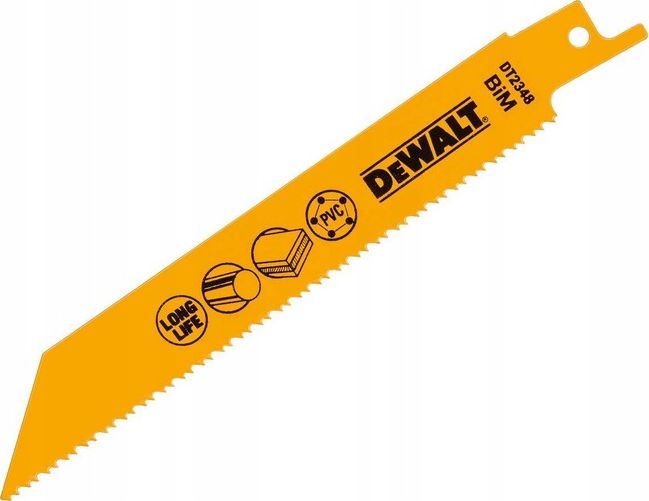 Dewalt brzeszczoty ze stali kobaltowej uniwersalny, długość 152 mm, podziałka zębów 1.8-2.5 mm (DT2348-QZ)