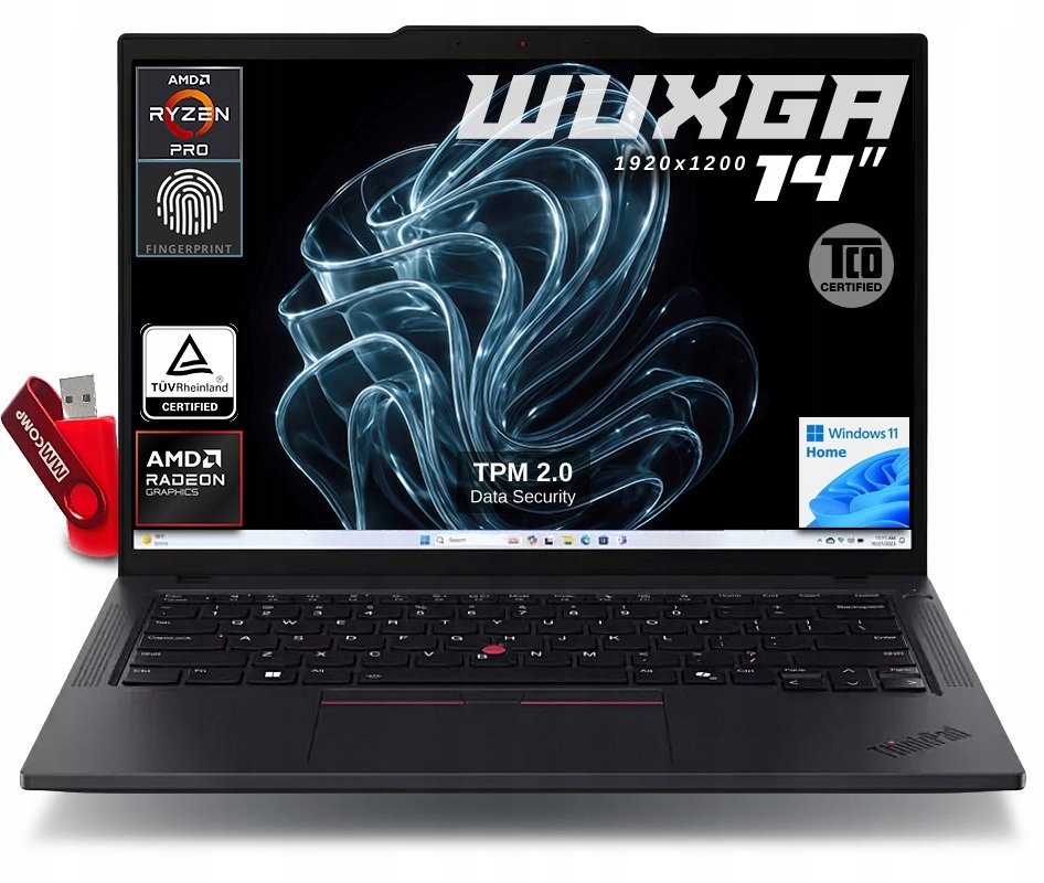 Laptop Lenovo Laptop ThinkPad T14 G5 R7 PRO 8840U 64GB 1TB SSD WUXGA IPS WYDAJNY