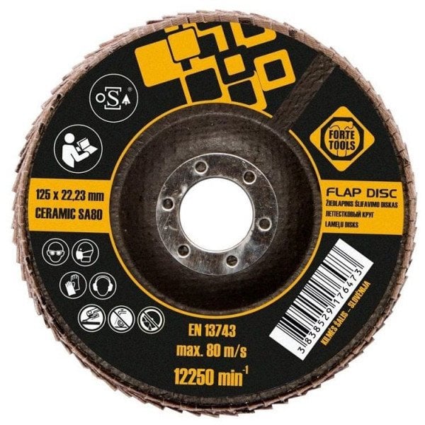 FLAP SANDING BLADE 125X22,23 MM FORTE T