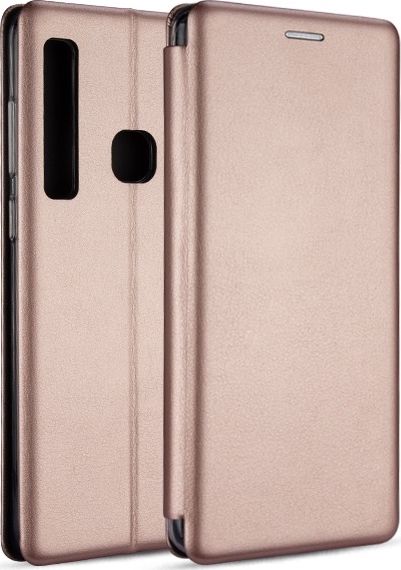 Etui Book Magnetic Galaxy Note 10 różowo-złoty