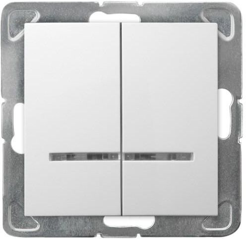 Ospel Łącznik świecznikowy Impresja z podświetleniem biały (ŁP-2YS/m/00)