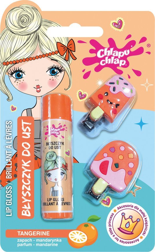 Chlapu Chlap Błyszczyk spinka kształt lodów