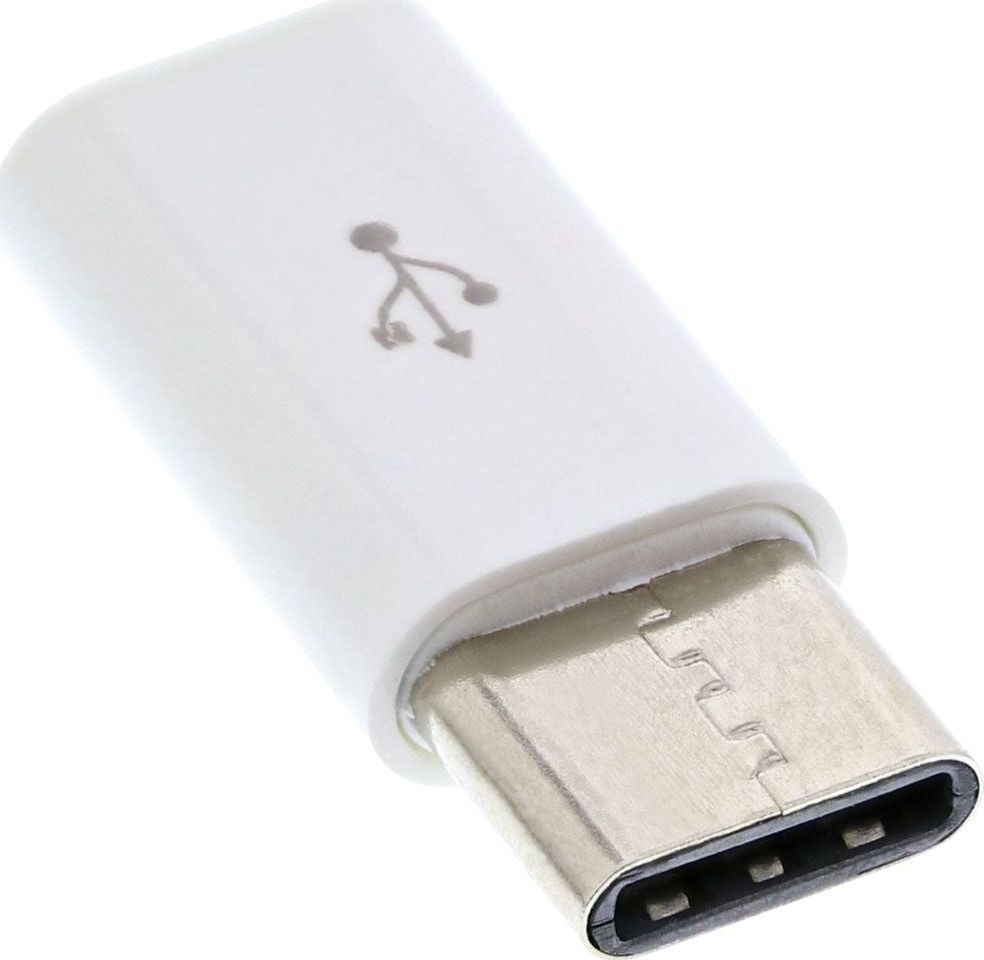 Adapter USB InLine microUSB - USB Biały (33303I)