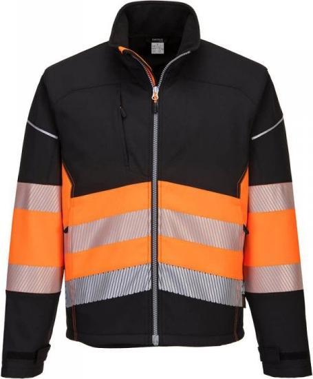 Portwest KURTKA OSTRZEGAWCZA SOFTSHELL PW375BKO ROZMIAR XXL