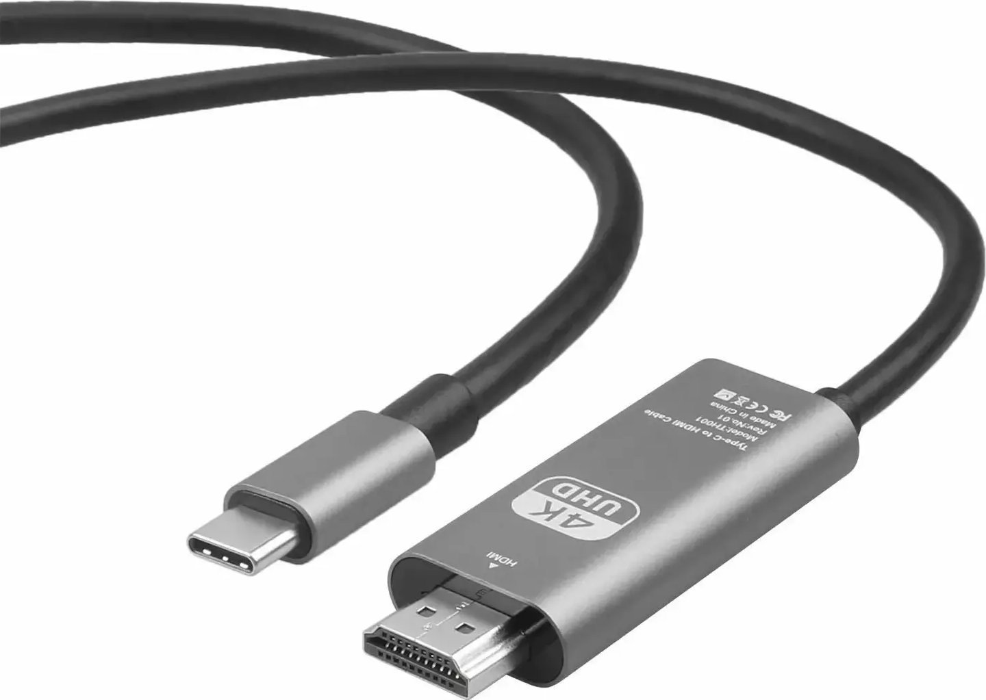 RoGer USB-C to HDMI UltraHD 4K@60Hz Cable 1.8m