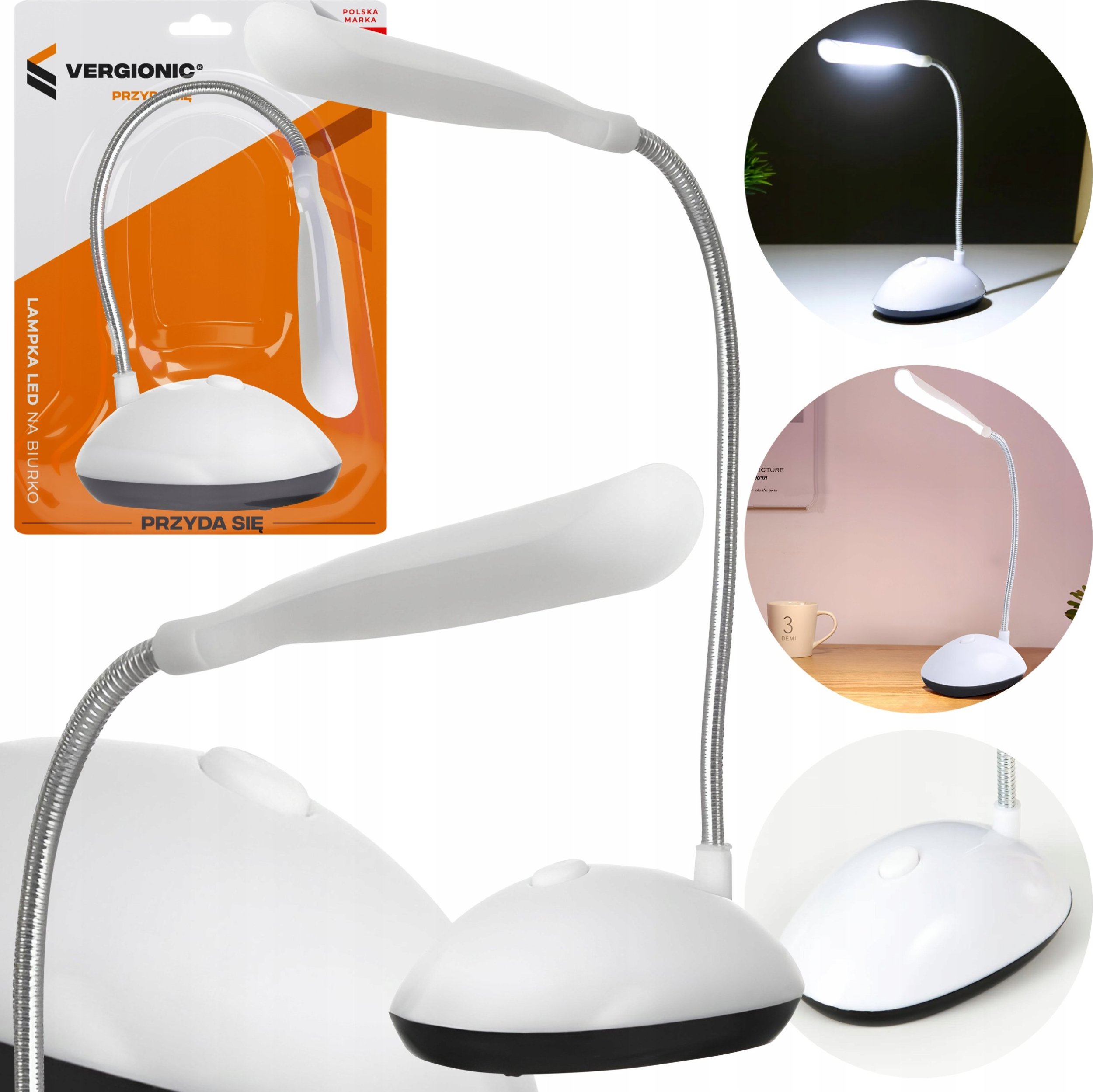 Lampka biurkowa VERGIONIC biała
