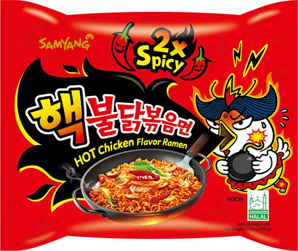 Samyang Ramyun o smaku ostrego kurczaka 2xSpicy, bombowo ostry 140g - Samyang uniwersalny