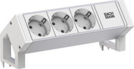 Bachmann BACHMANN DESK2 ALU WIT 3xCEE7/3 0,2m GST18 RAL9010