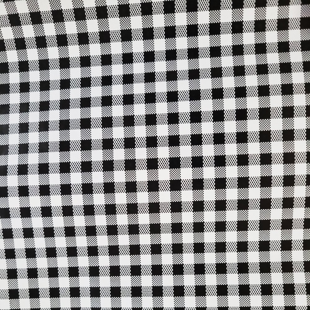 Papier białoczarny do pakowania 57cmx2m 2m331