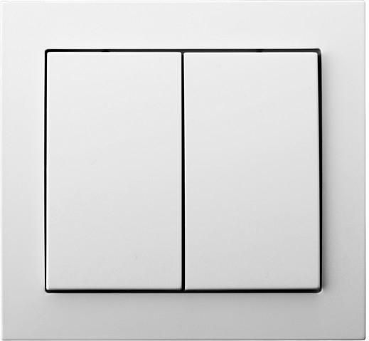 Ospel Łącznik świecznikowy Kier podwójny biały (ŁP-2W/00)