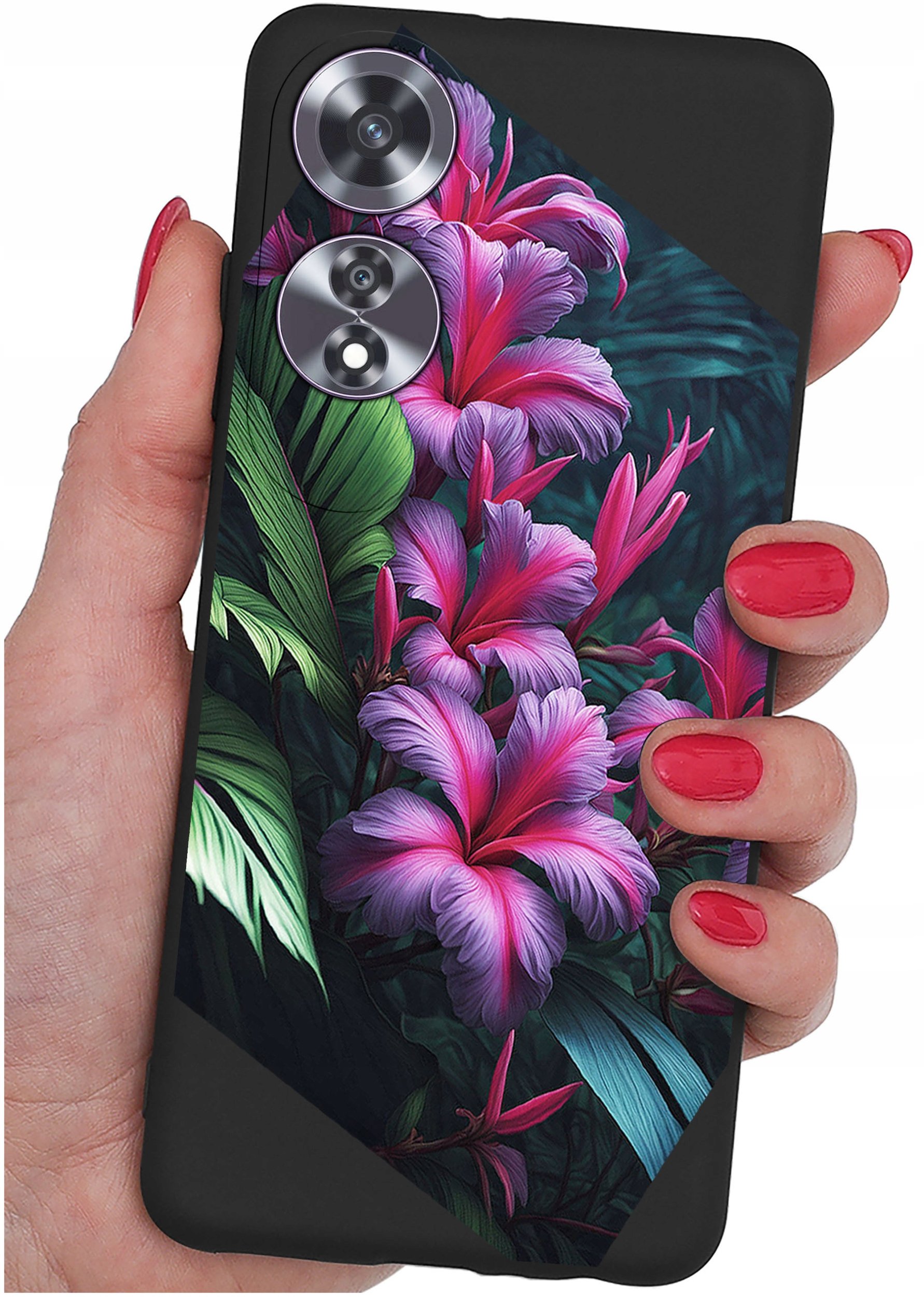 Etui do Oppo A60 4G WZORY |SILIKONOWE MATT CASE + SZKŁO 9H