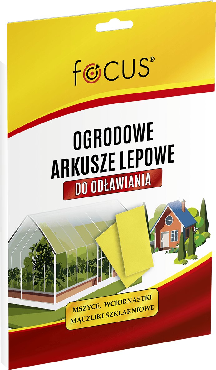 Ogrodowe arkusze lepowe na owady 10 sztuk Focus