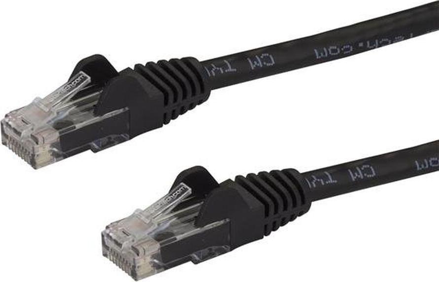 StarTech STARTECH.COM 1,5m CAT6 Kabel - schwarzes CAT6-Patchkabel - Snagless-RJ45 - 24 AWG Kupferdraht - LAN - Ethernet N6PATC150CMBK