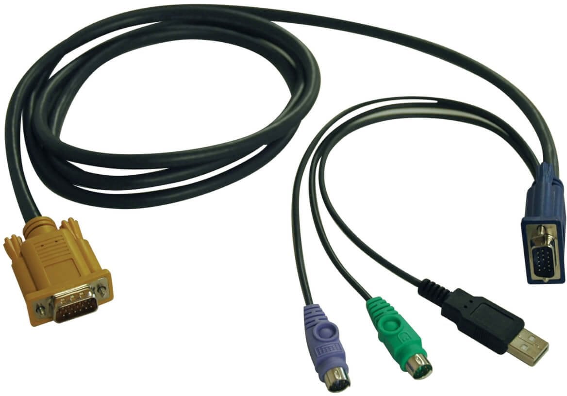 Eaton Tripp Lite Series 6ft USB / PS2 Cable Kit for KVM Switches B020-U08 / U16 & B022-U16 6' - Tastatur- / Video- / Maus- (KVM-) Kabel - USB, PS/2, H