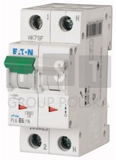 106025 Wyłącznik nadprądowy 1P+N B 6A 6kA AC PL6-B6/1N 106025