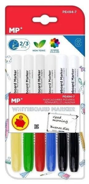 Marker do tablic 2,0/3,0mm 5 kolorów 6szt