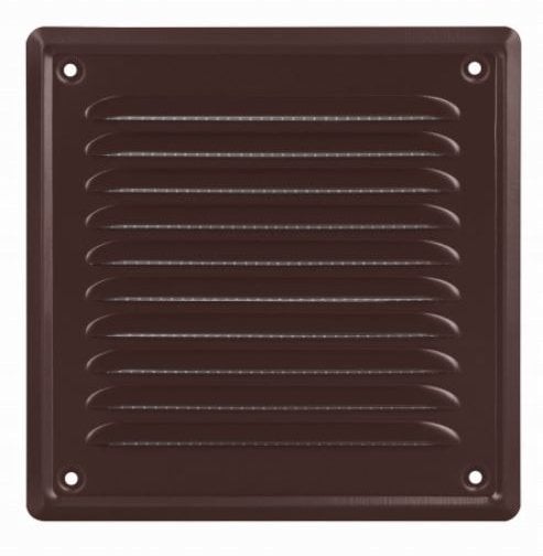 Osłona wentylacyjna ze stali 200x200mm malowana proszkowo brązowa WM200BR