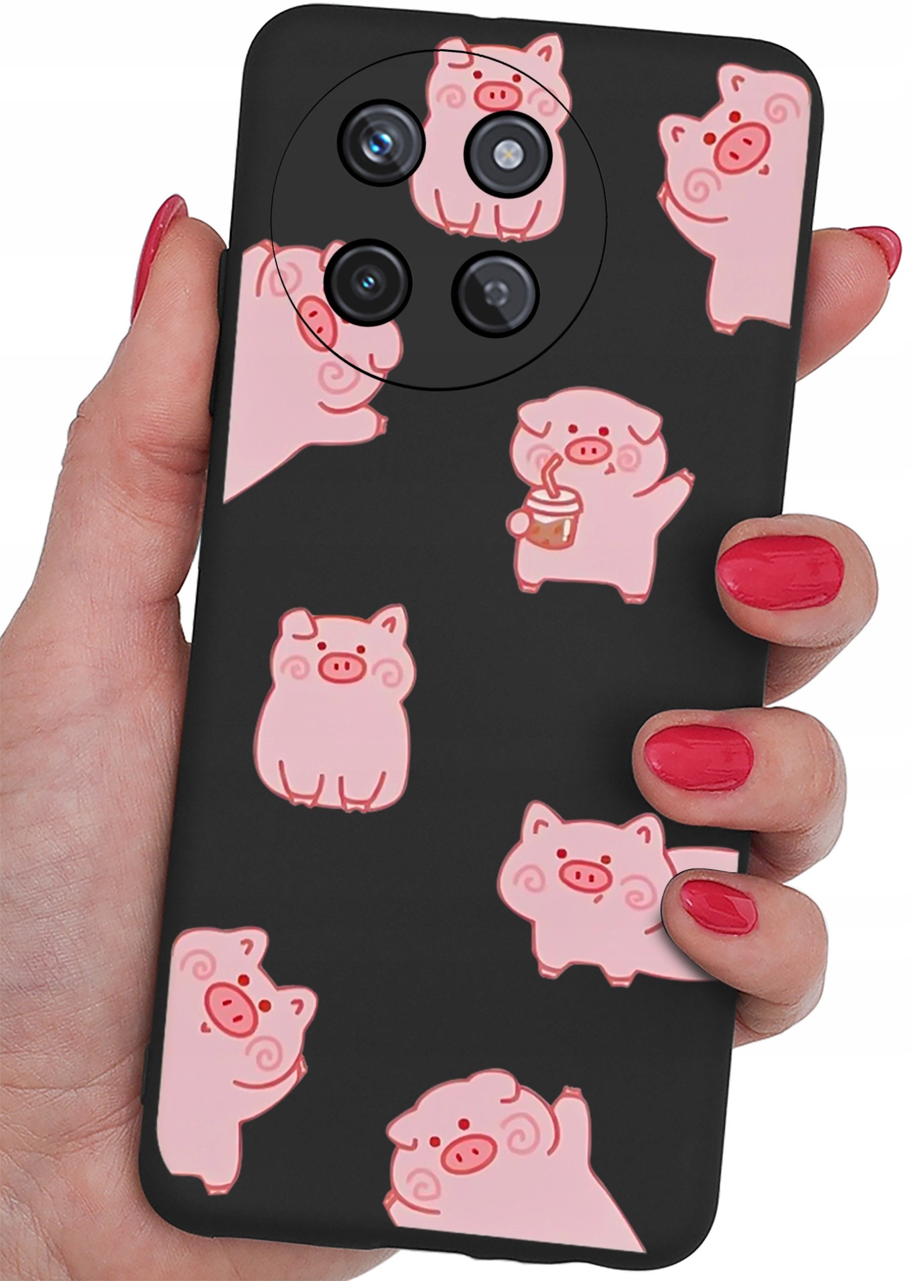 Etui do Realme 11 4G CASE WZORY MATT PLECKI + SZKŁO OCHRONNE 9H