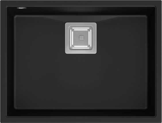 Zlewozmywak Quadron DAVID 50 GraniteQ pure carbon/elementy stalowe