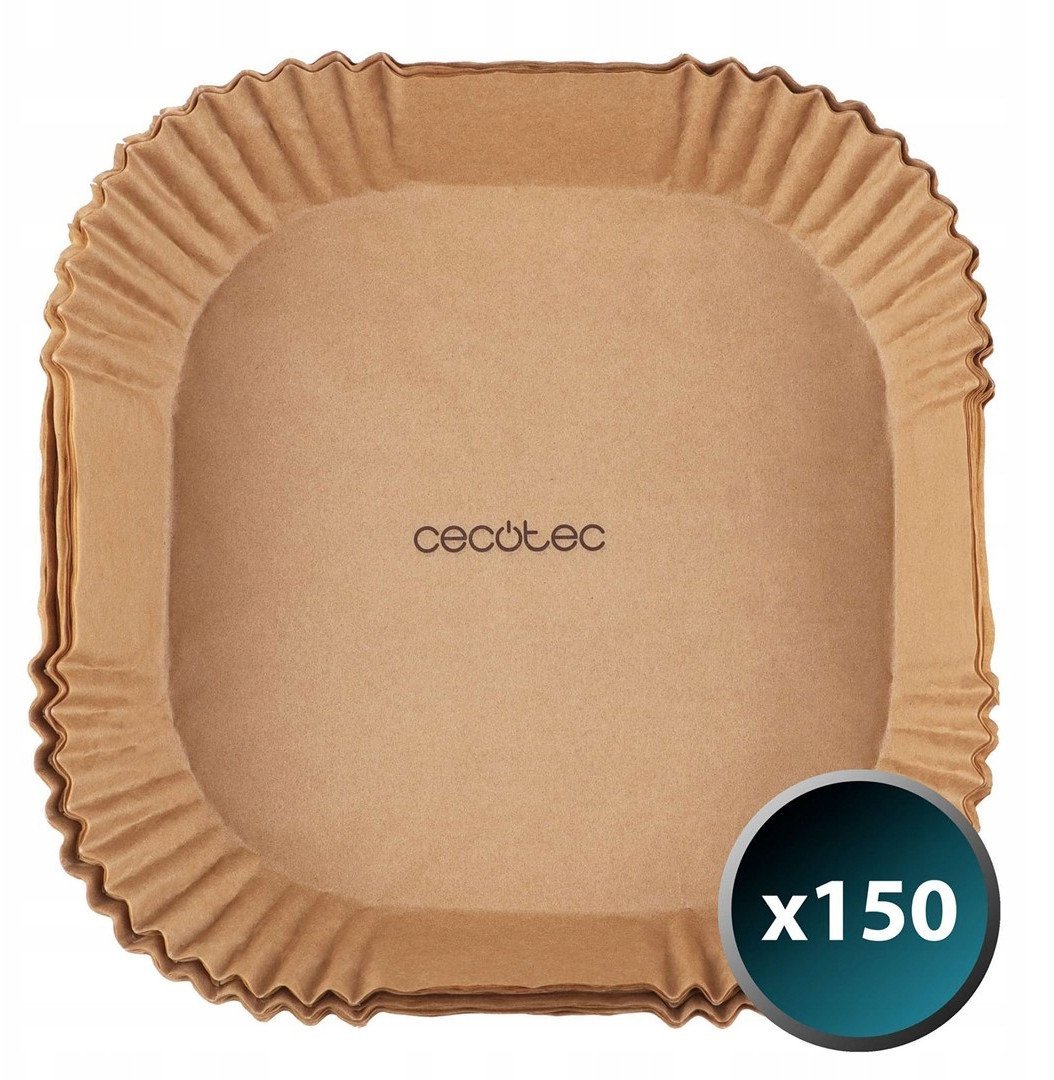 Foremki papierowe Cecotec Cecofry Paper Pack Accessories - 150 szt, 20-24cm x 4,5cm