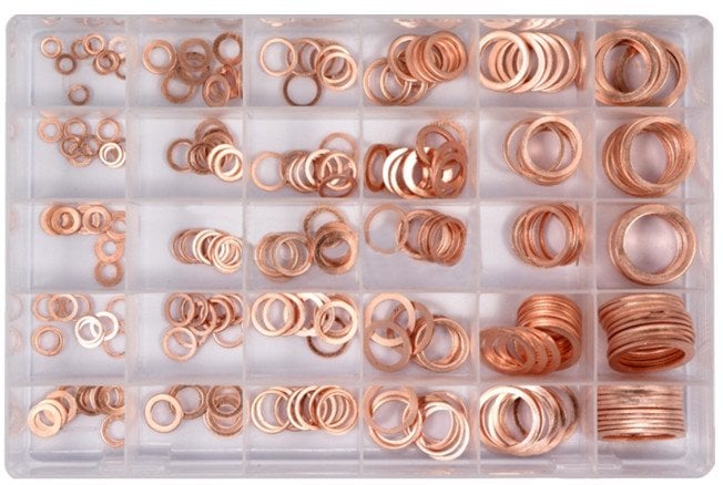 PODKŁADKI MIEDZIANE ZESTAW PODKŁADEK MIEDZIANYCH MIEDZIAKI 300 szt