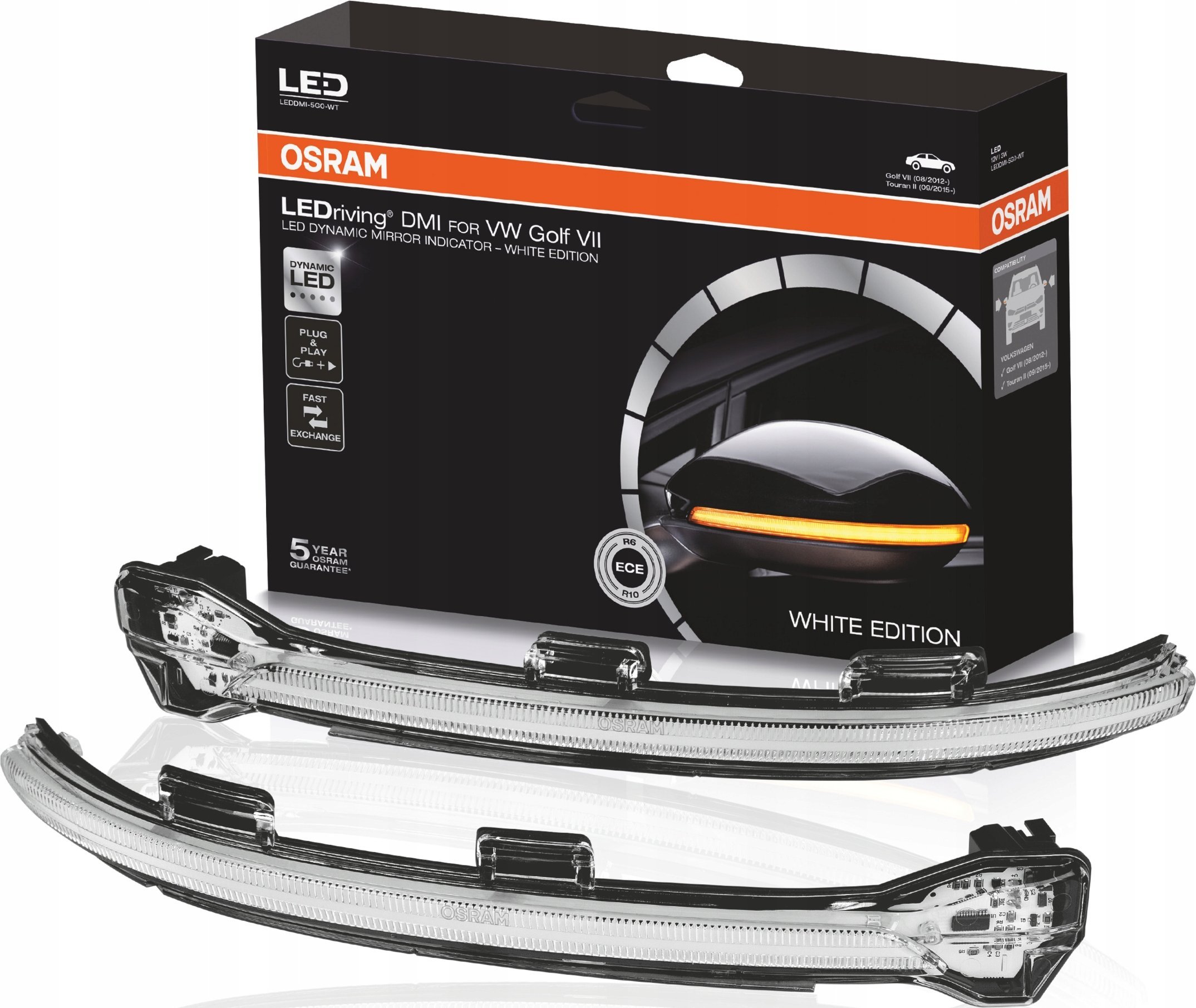 Osram dynamiczne kierunkowskazy VW Golf VII WHITE