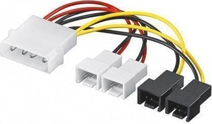 Goobay Molex - 3-pin x4, 0.15m, Wielokolorowy (93632)